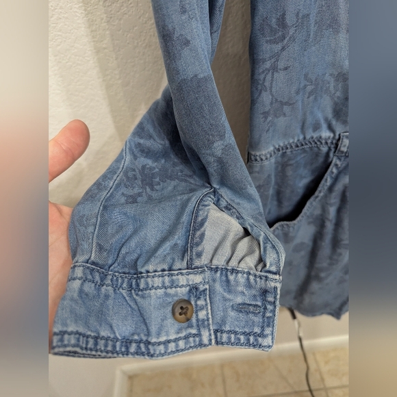 American Eagle Outfitters Washed Denim Long Sleeve Dress, size XS - Picture 6 of 8